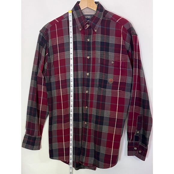 Twenty X Wrangler Button-Down Long-Sleeve Plaid Men's Shirt Size M - Picture 3 of 12